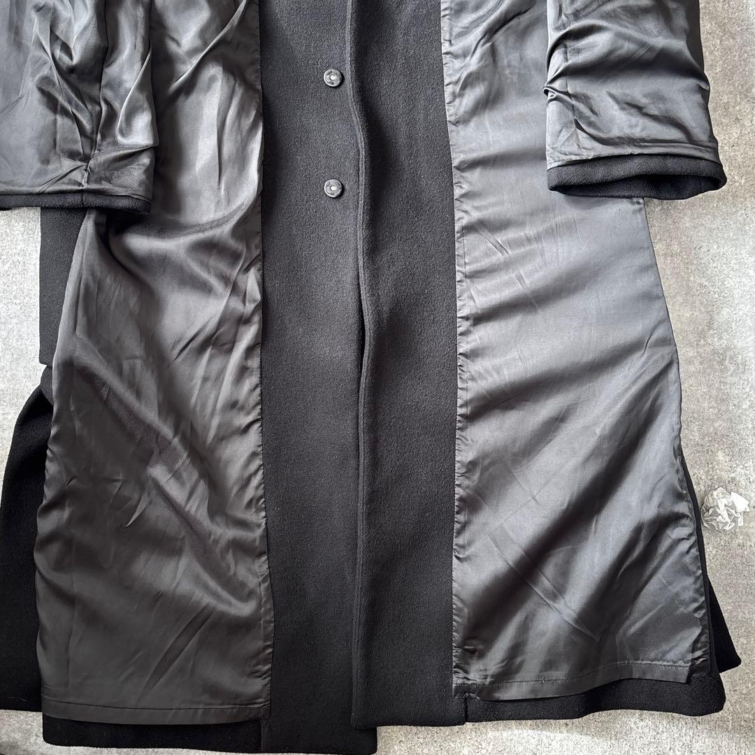 GVGV レースアップ　マキシ丈　ウエストベルト付き　ウール　ロングコート