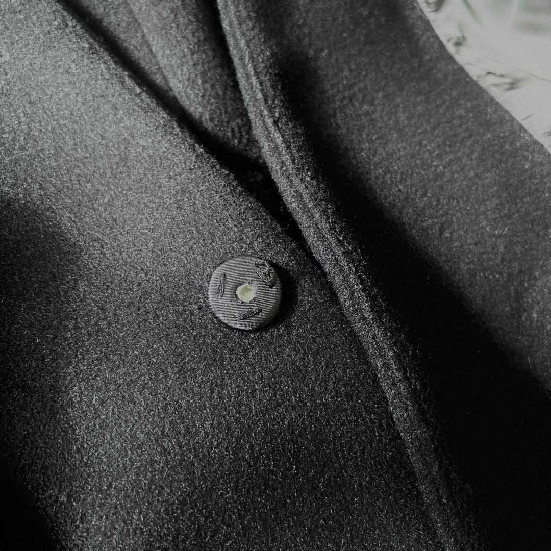 GVGV レースアップ　マキシ丈　ウエストベルト付き　ウール　ロングコート