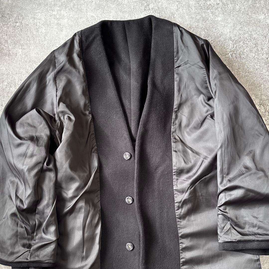 GVGV レースアップ　マキシ丈　ウエストベルト付き　ウール　ロングコート