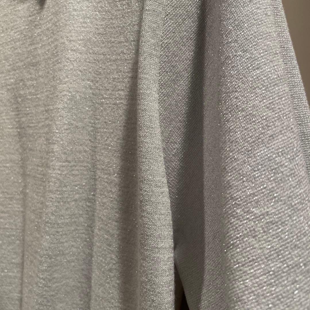 【タグ付き新品】Renoma シルバーラメニット　ポロシャツ 半袖　ゴルフ