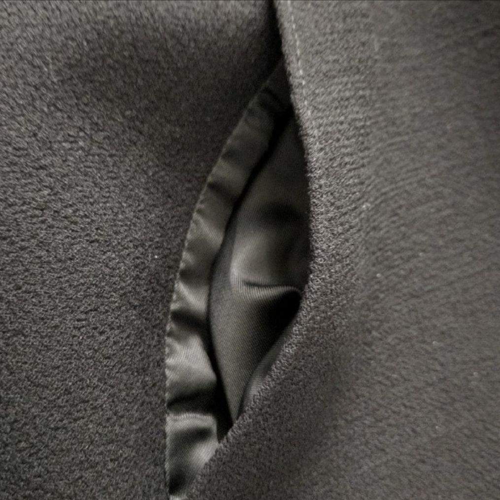 ✨美品✨プラダ　WOOL ポンチョ コート　ショールカラー ブラック　サイズ44