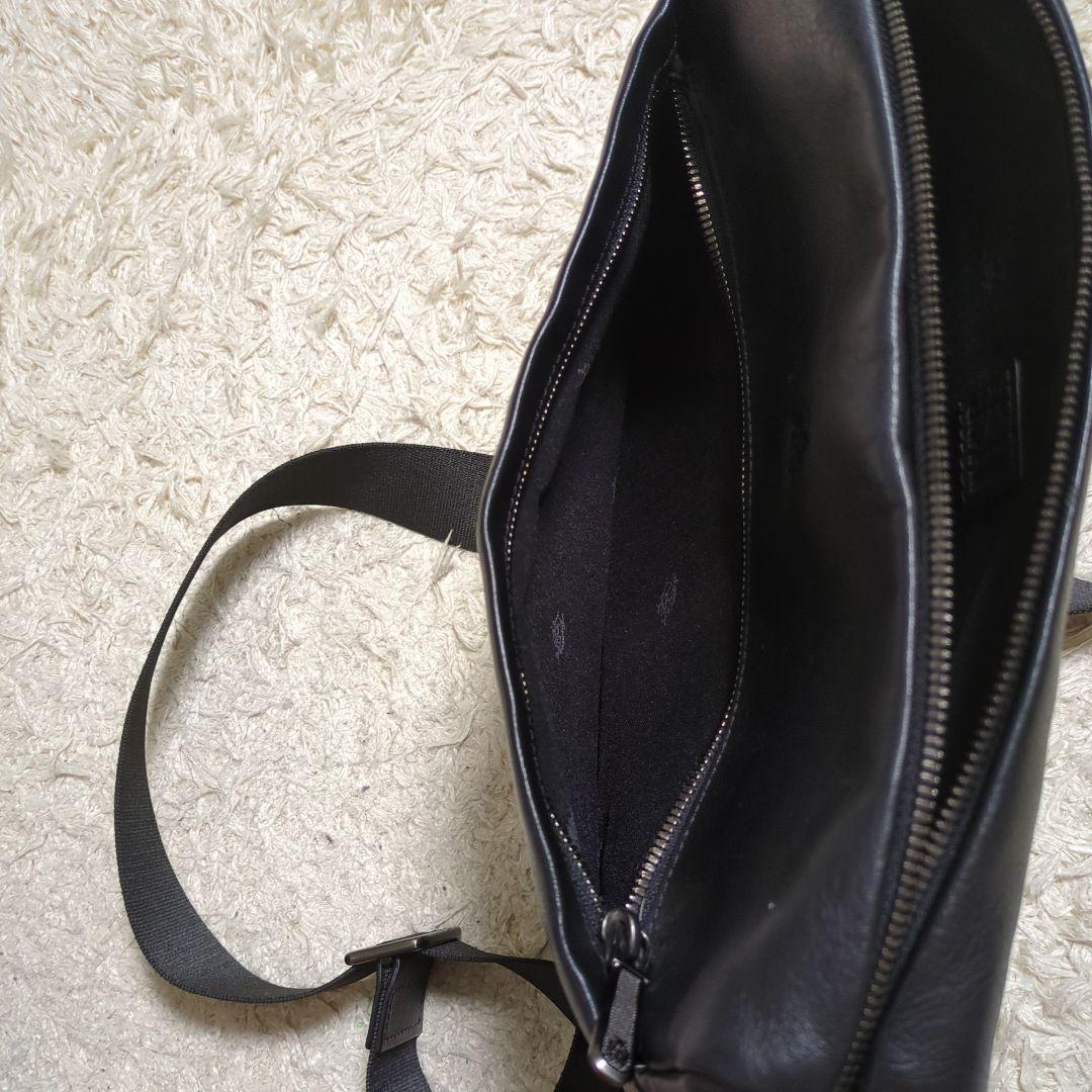 【美品】ダンヒル レザー 本革 ショルダーバッグ ブラック メンズ