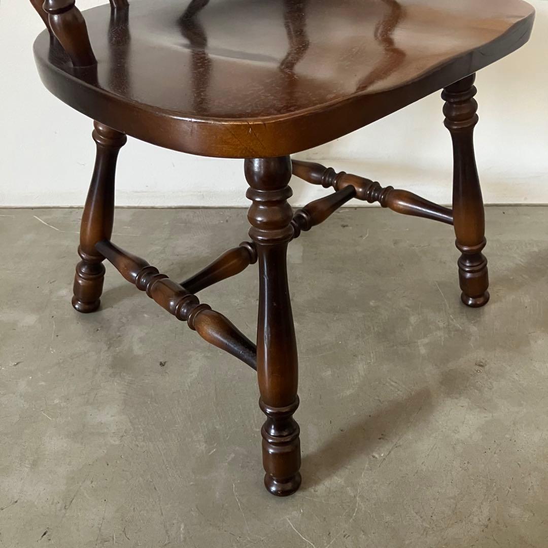 レトロ　アンティーク　古家具　古道具　キツツキ　飛騨産業　アームチェア　椅子