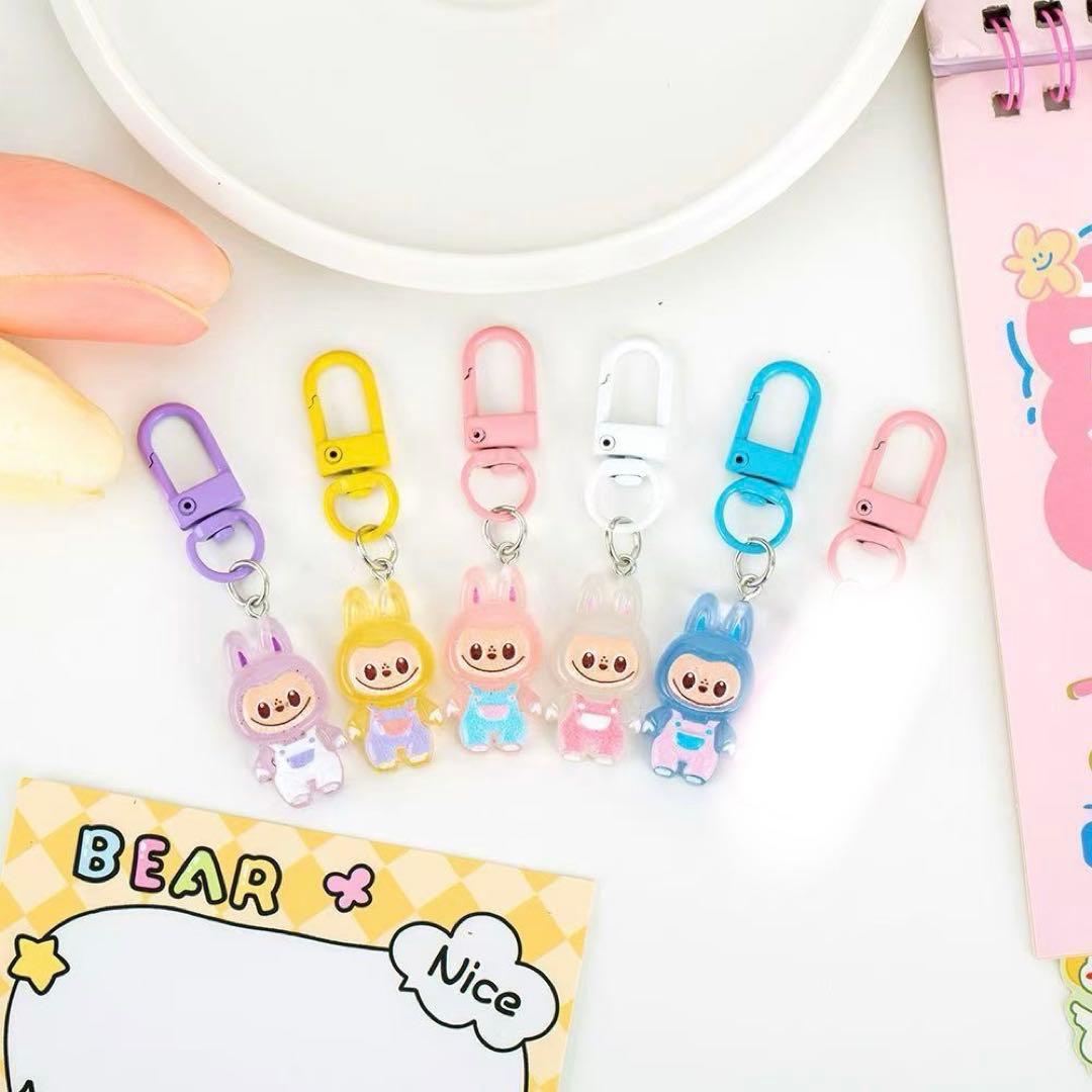 ラブブ夜光ミニストラップ5個セット - メルカリ