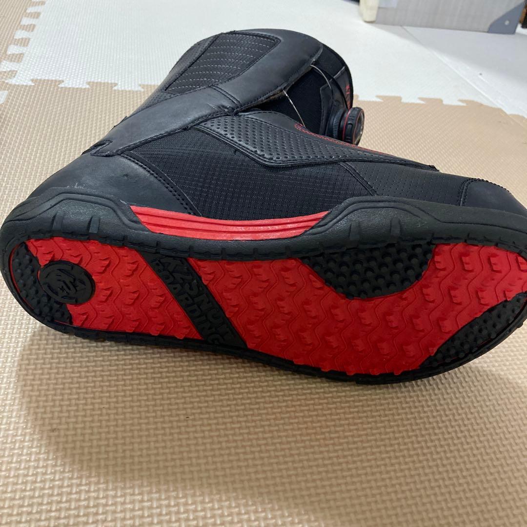 K2 Transit スノーボードブーツ ブラック/レッド 27.5cm