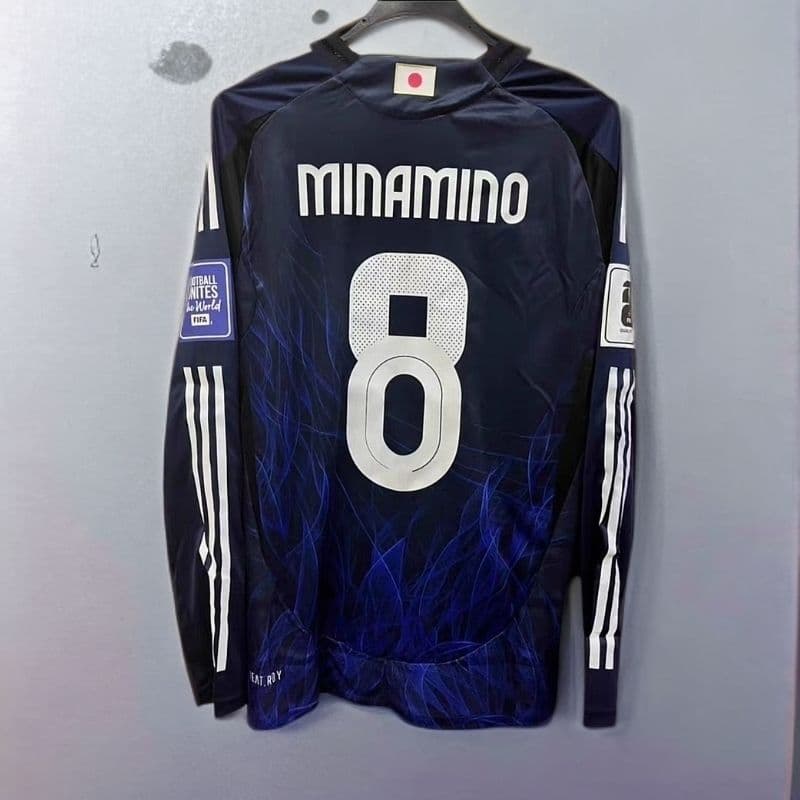 日本代表 MINAMINO 背番号8 長袖 シャツ 南野拓実