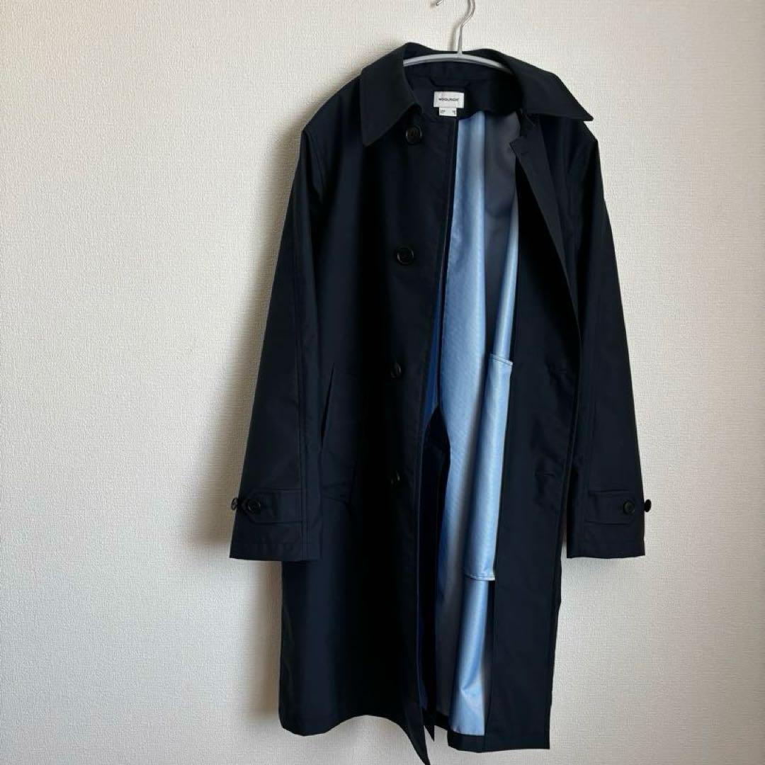 WOOLRICH /ネイビー ステンカラーコート
