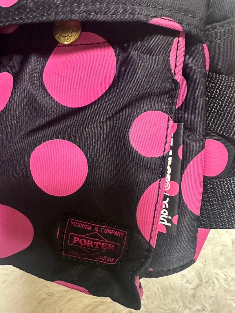 超希少！PORTER X-GIRL 草間彌生 コラボ ボディバッグ ピンクドット