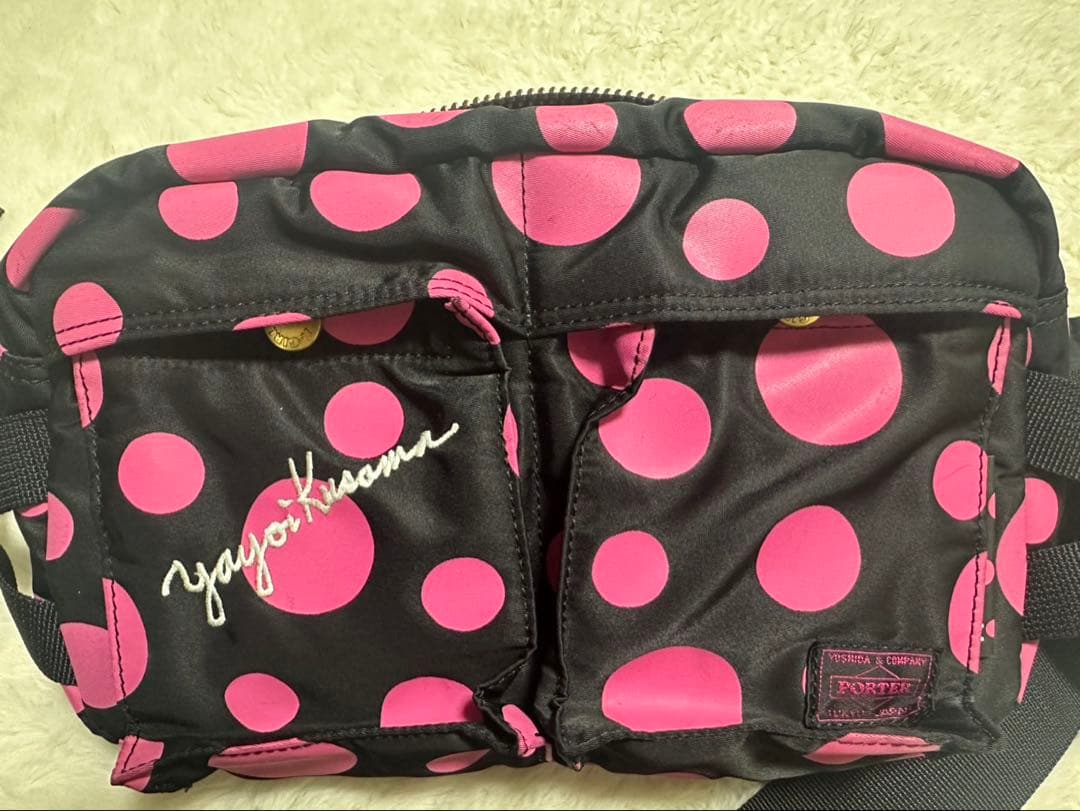 超希少！PORTER X-GIRL 草間彌生 コラボ ボディバッグ ピンクドット