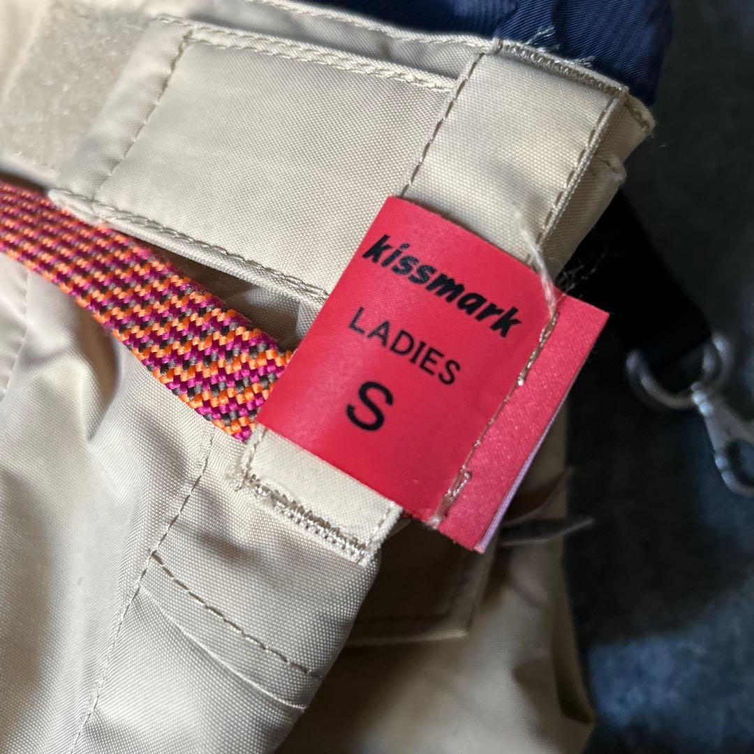 kissmark スノーボードウェアセット ネイビー　ベージュ 女性　レディース