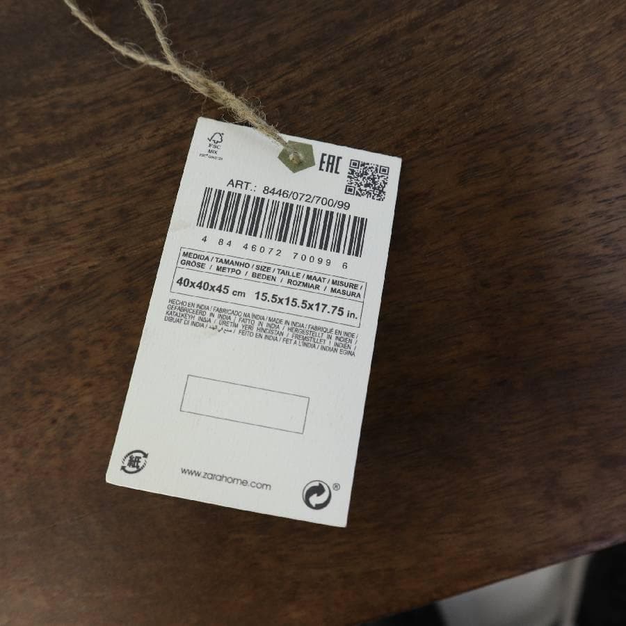 美品 ザラホーム ベッドサイドテーブル ナイトテーブル リゾートスタイル