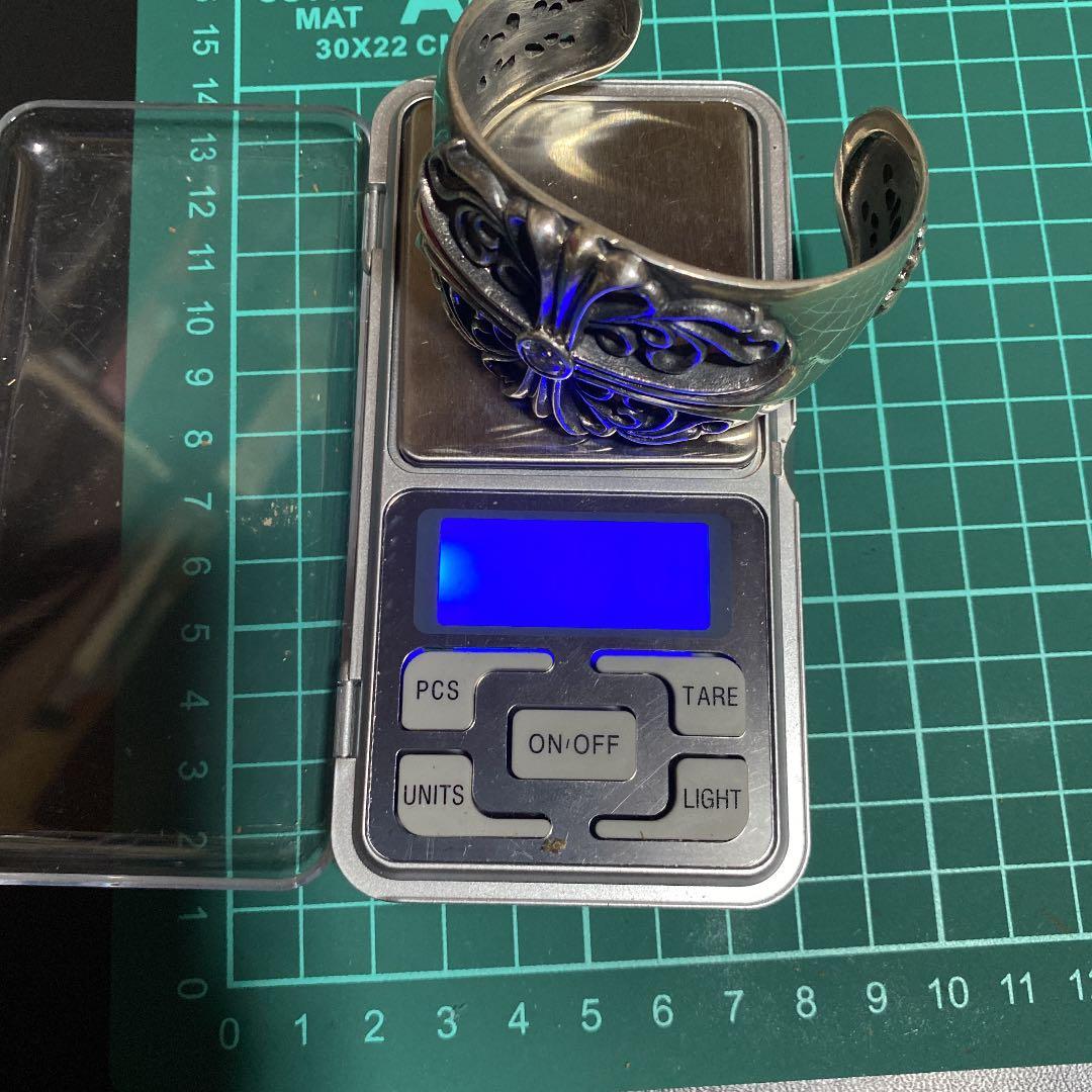 パクウン様専用フローラル クロス 十字 バングル ブレスレット925