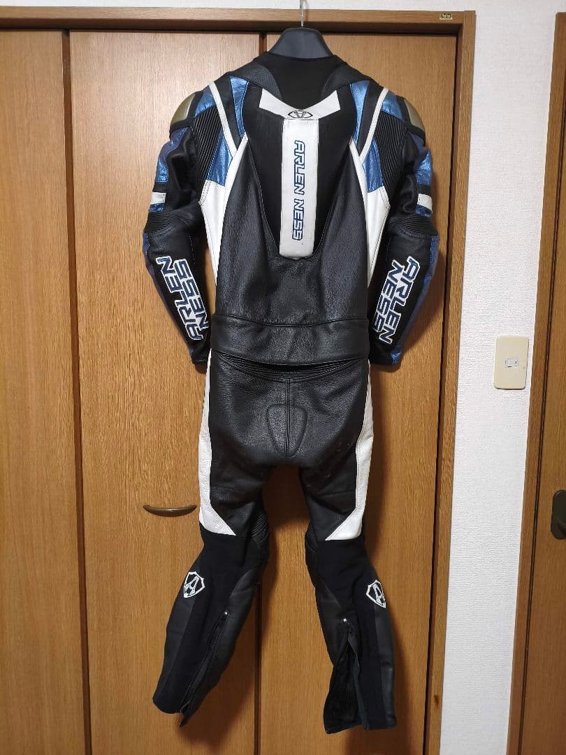 ARLEN NESS セパレート革ツナギ 黒/青/白 - メルカリ