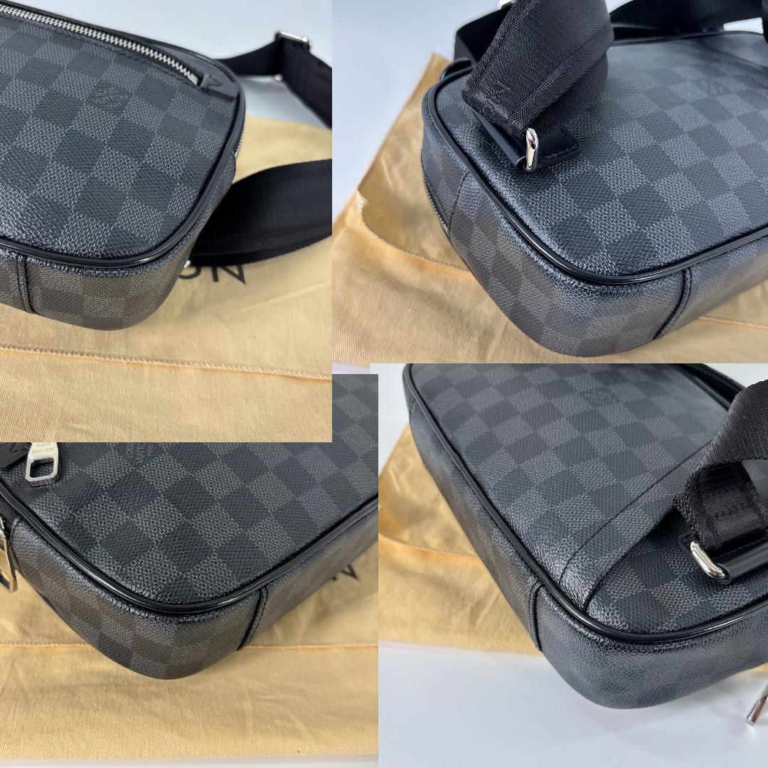 未使用 ルイヴィトン ダミエグラフィット アンブレール ボディバッグ ブラック