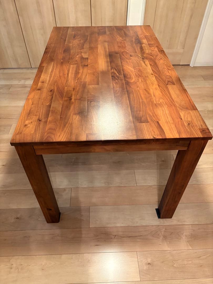 ［関家具］無垢材　ウォールナット　長方形ダイニングテーブル【発送日指定あり】