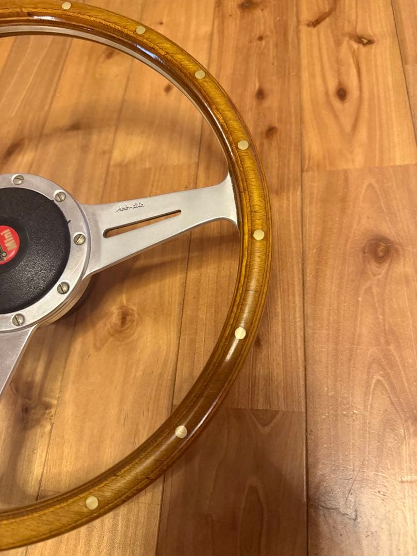 mini moto-lita モトリタ ウッドステアリング ミニ ボス付