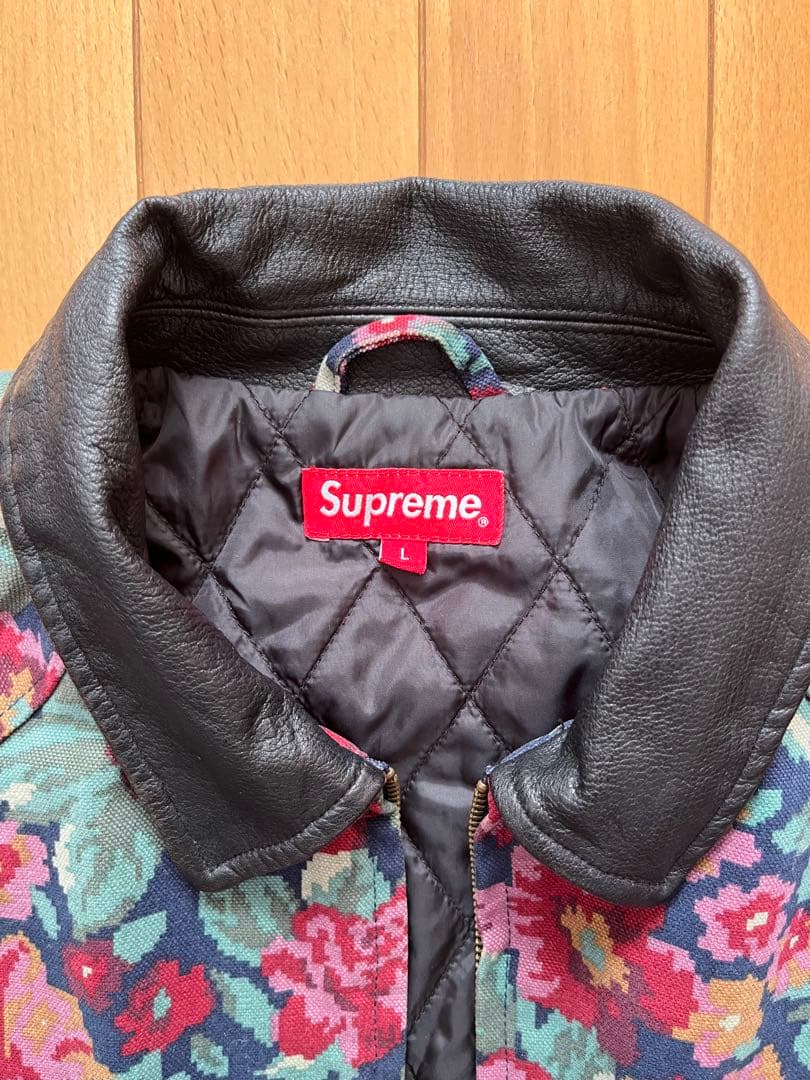Supreme Leather Collar Work Jacket - メルカリ