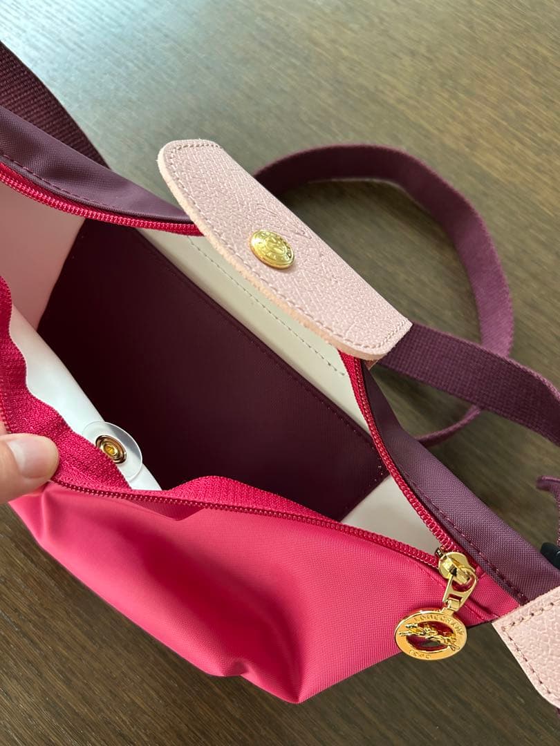 ロンシャン　ウエストポーチ　ボディバッグ　ピンク