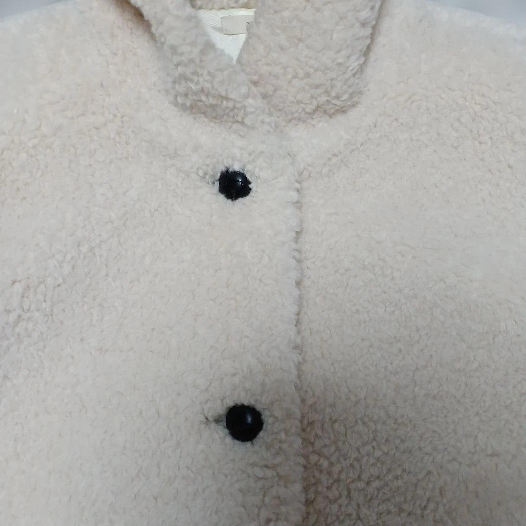 しろみ【美品】yori スイートボアフードロングコート　38