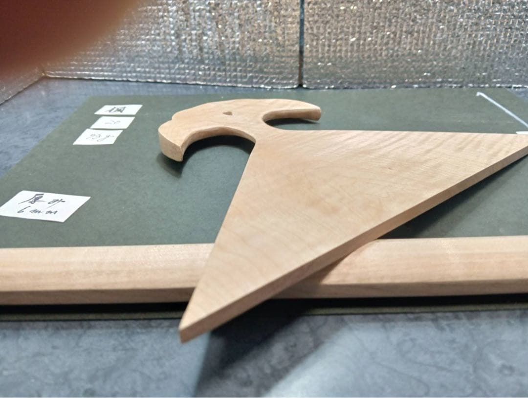 ⑳薩摩琵琶用 撥・楓（26.7cm）