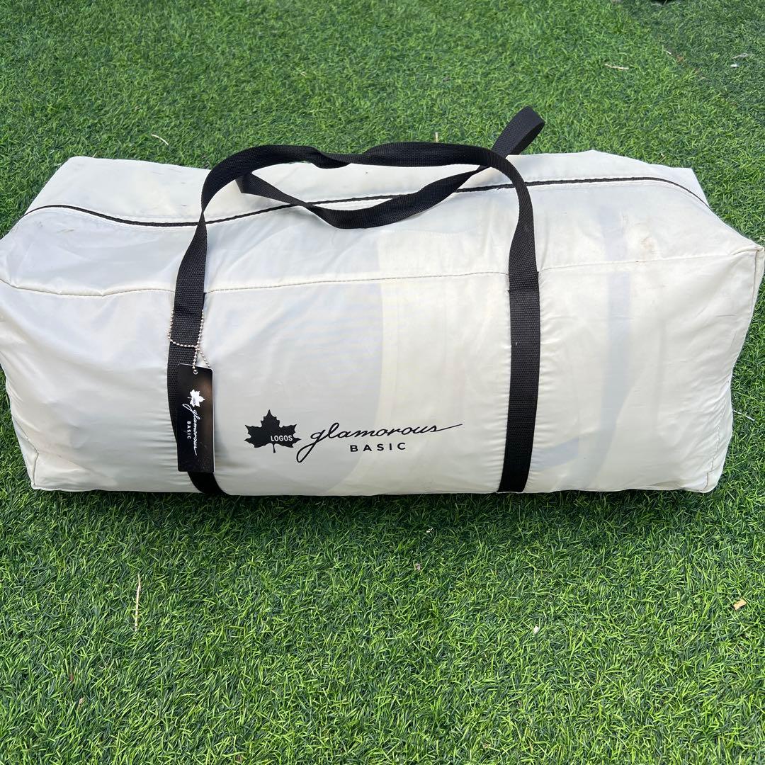 ロゴス　グランベーシック　 ベージュ　ドーム型テント　２ルームテント