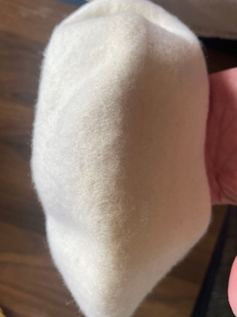 シャネル　CHANEL ベレー帽 ホワイト　ココマーク刺繍　ヴィンテージ　レア