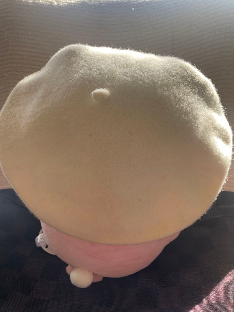 シャネル　CHANEL ベレー帽 ホワイト　ココマーク刺繍　ヴィンテージ　レア