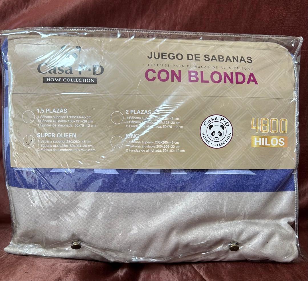 ベットカバー　4点セット　(レース付きカバー、枕カバー、ボックスシーツ)