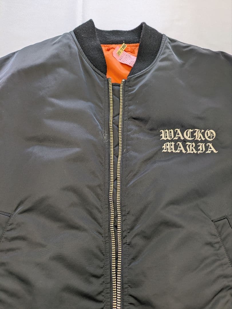 WACKO MARIA MA-1ジャケット ブラック　XL