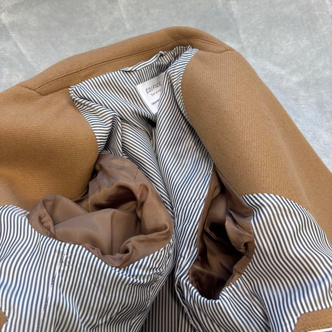美品✨EDIFICE 48サイズ キャメル チェスターコート