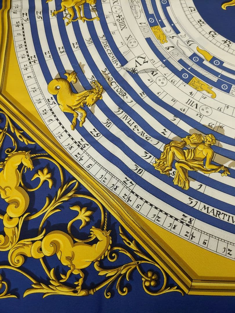 HERMES エルメス カレ90 スカーフ 占星術 DIES ET HORE
