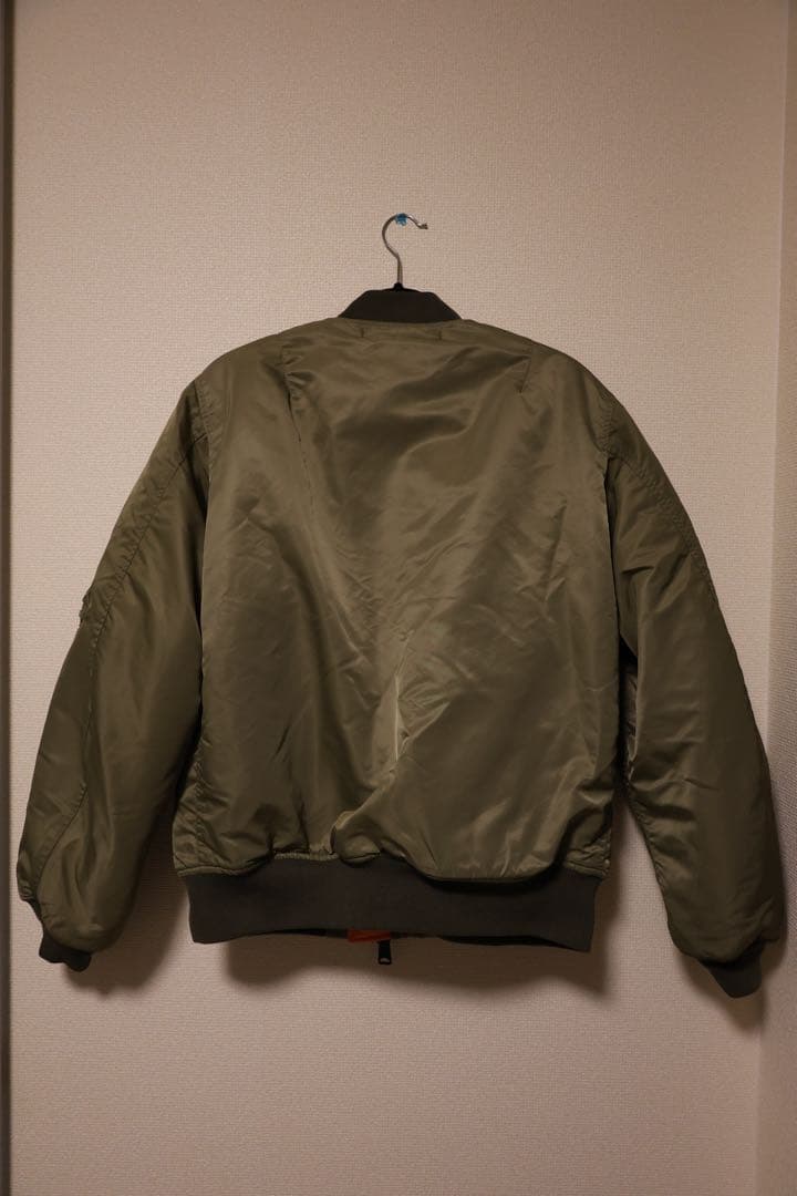 【新品タグ付】HIGASHINO DENIM MA-1 カーキ M