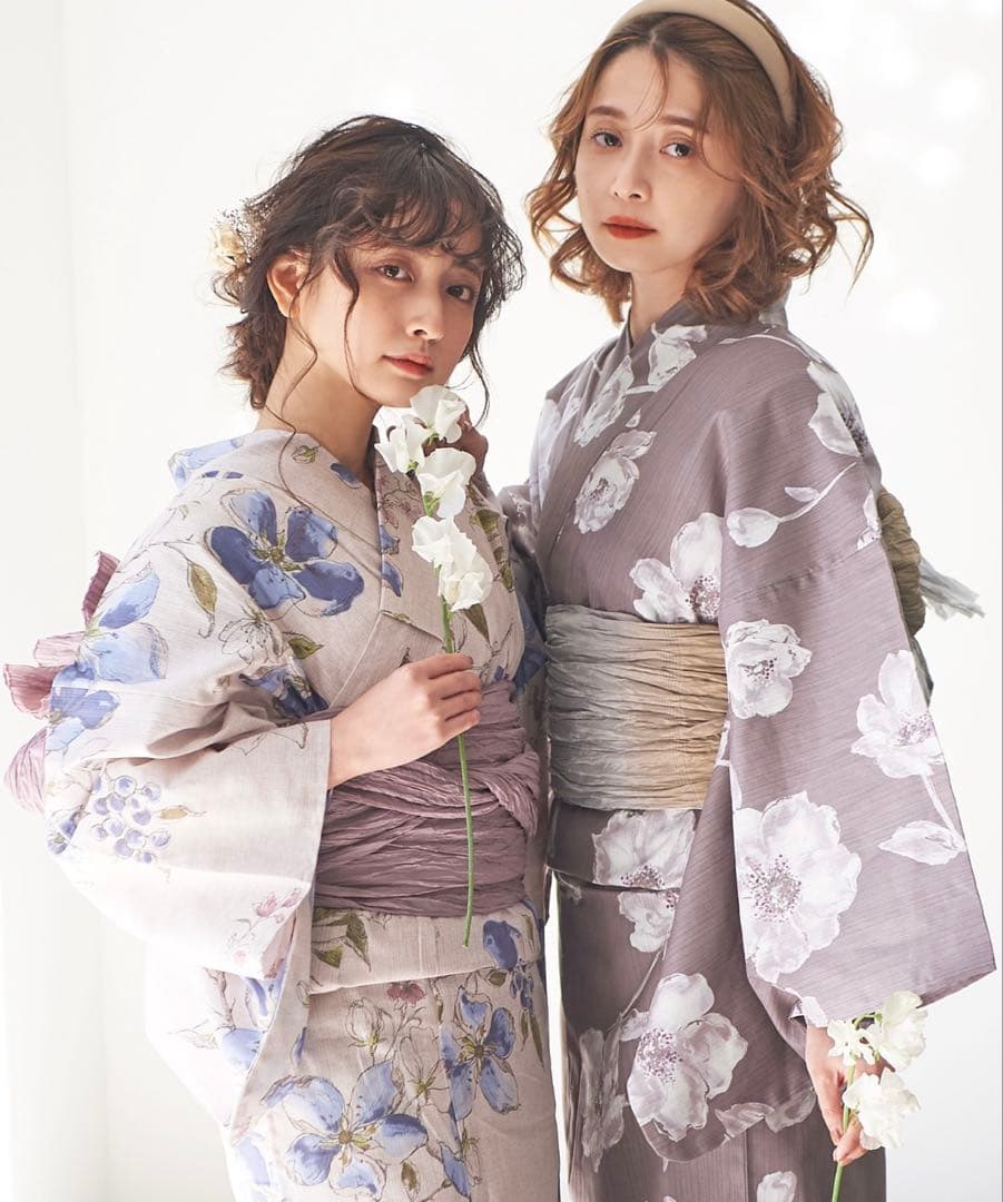 Dita 浴衣 亜麻色の夕凪寄せ