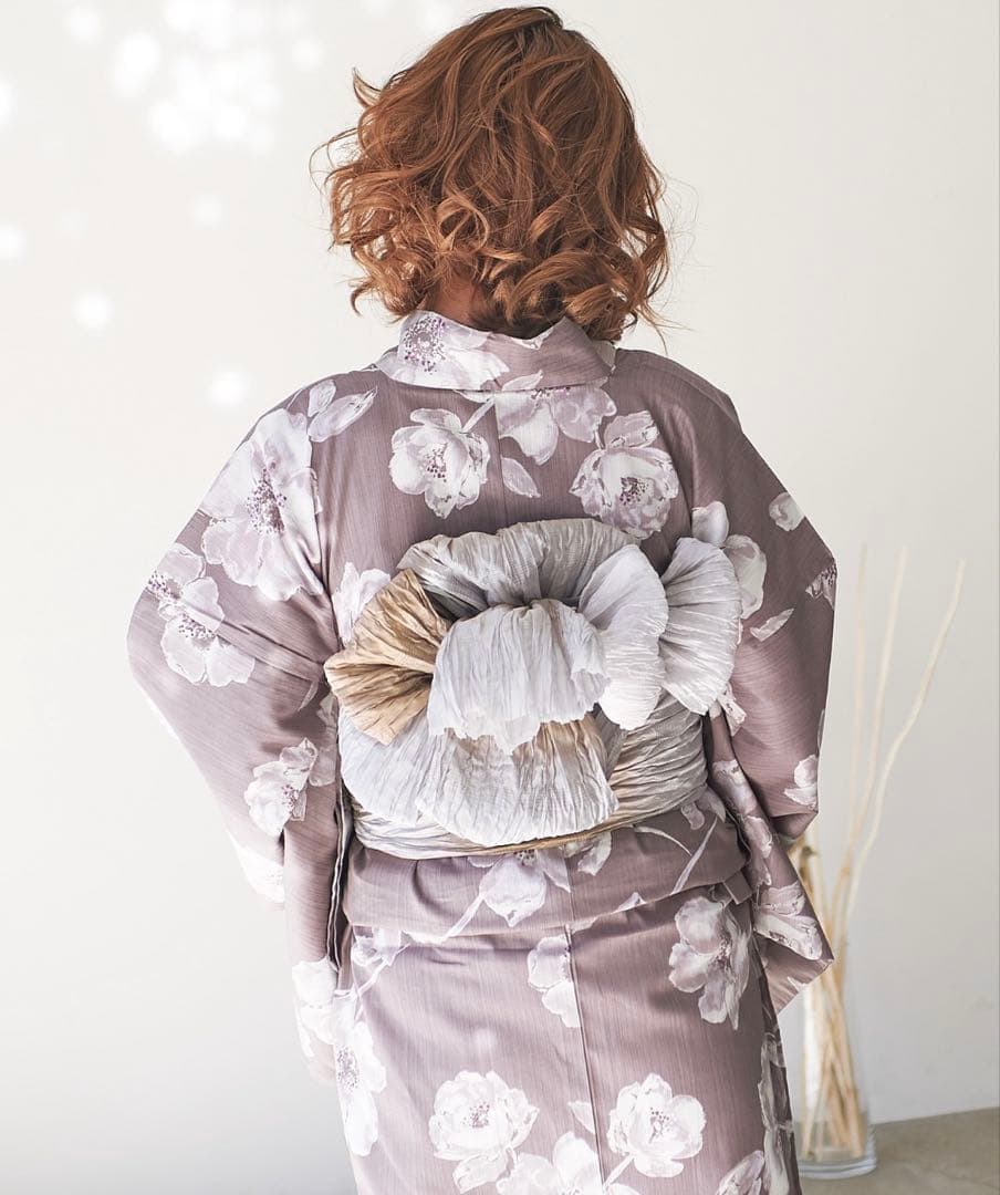 Dita 浴衣 亜麻色の夕凪寄せ