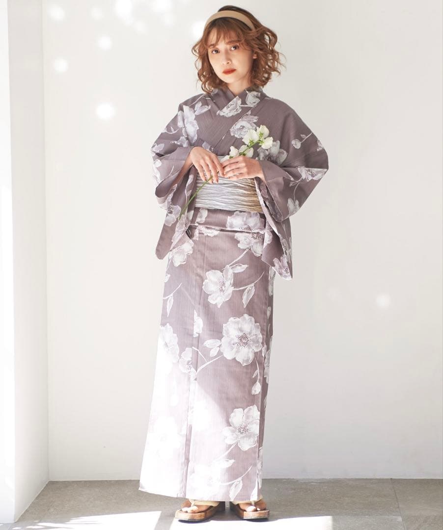 Dita 浴衣 亜麻色の夕凪寄せ