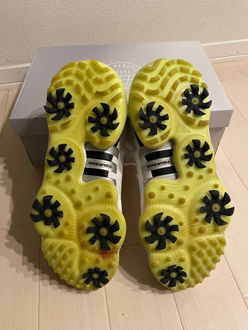 【27.5cm】adidas TOUR360 22 ホワイト ゴルフシューズ