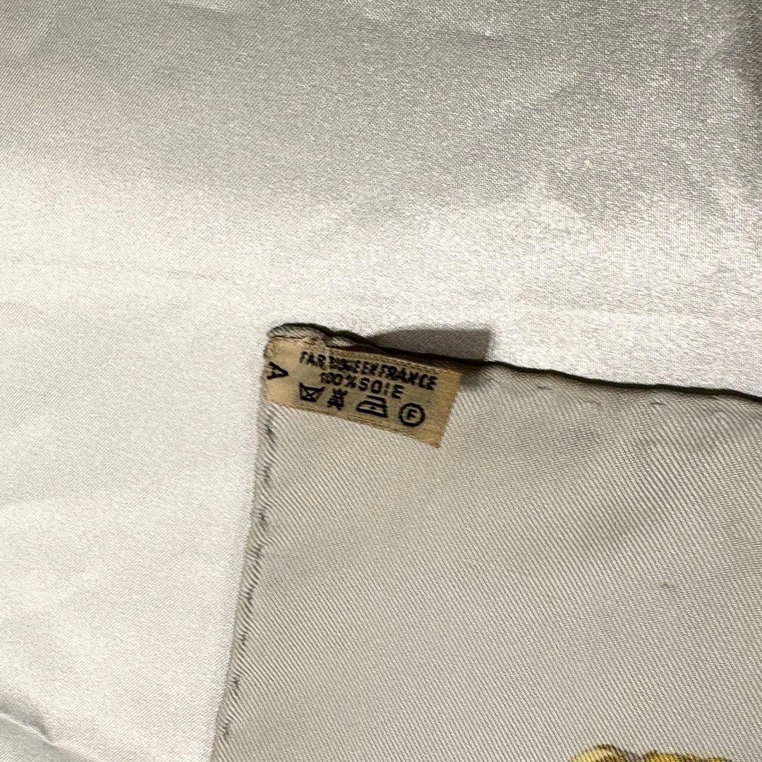 エルメス スカーフ カレ90 フィリップ・ルドゥック 馬車 ゴールド系