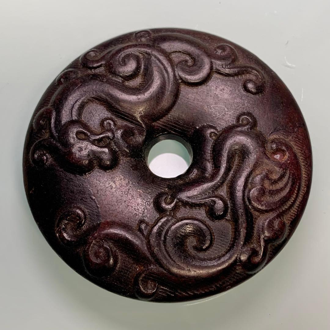 隕石 運気回転　輪廻　龍彫刻宇宙パワー 不思議の石鉄隕石　アンティーク　縁起物