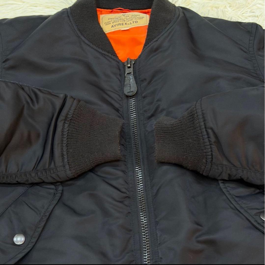 1944 AVIREX MA-1フライトジャケット 黒 Sサイズ 最終値下 - メルカリ