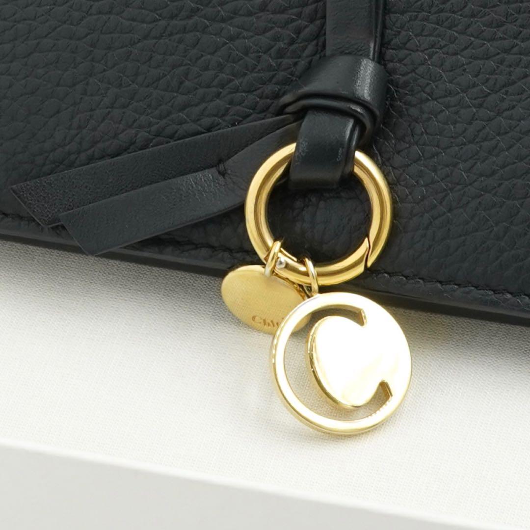 ✨極美品・箱保証書付✨　クロエ　長財布　アルファベット　Cチャーム　バイカラー