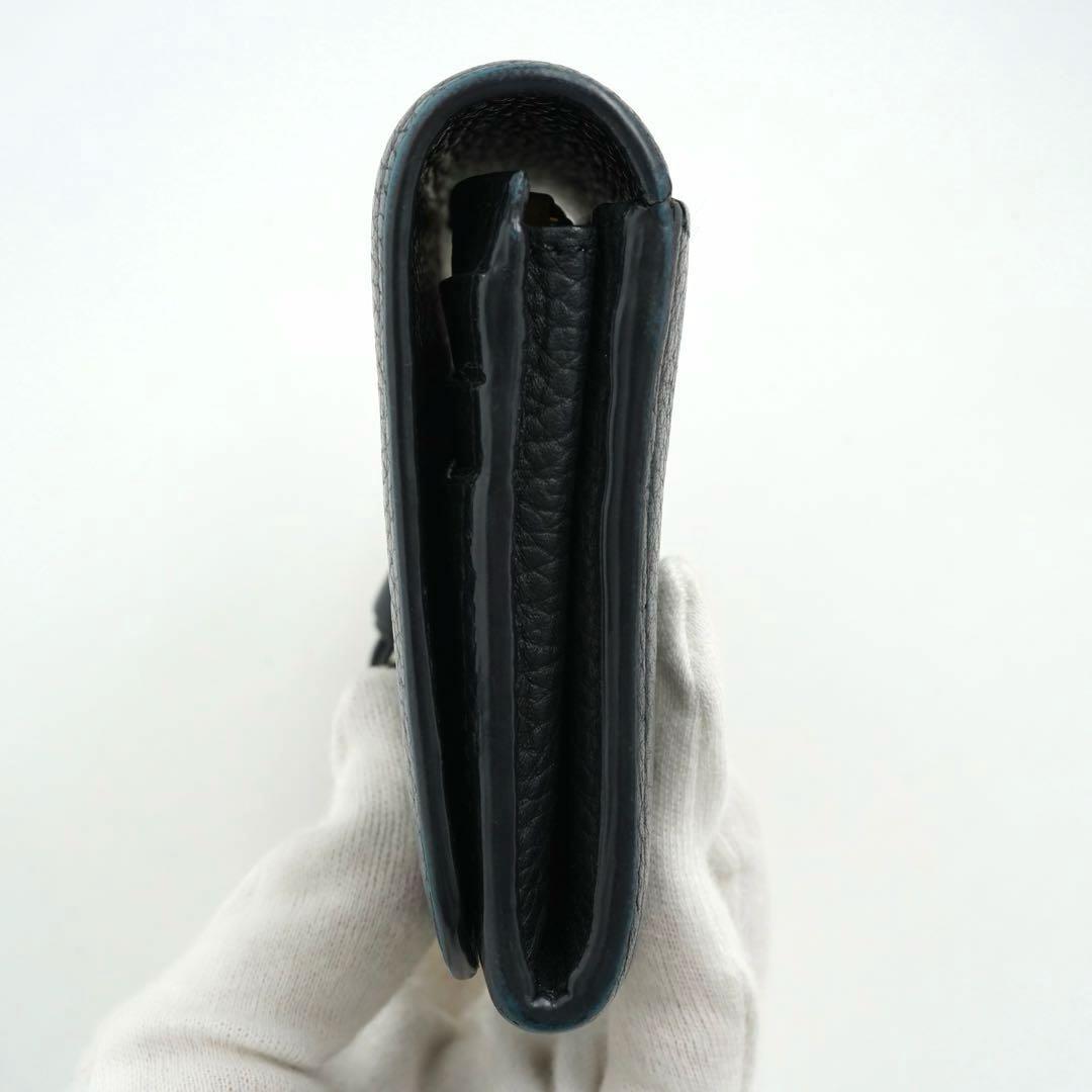 ✨極美品・箱保証書付✨　クロエ　長財布　アルファベット　Cチャーム　バイカラー