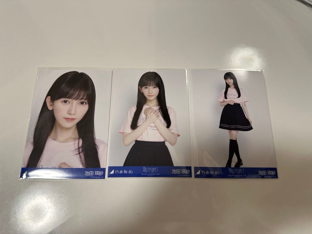 乃木坂46 生写真 My respect ライブTシャツ コンプ 池田瑛紗 - メルカリ