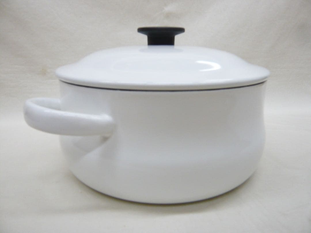 『野田琺瑯 ルーク』深型キャセロール25cm 4.8L 日本製 ガス・IH対応