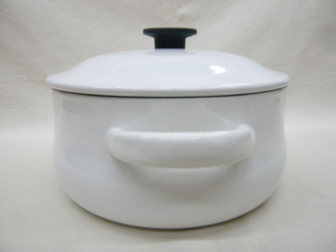 『野田琺瑯 ルーク』深型キャセロール25cm 4.8L 日本製 ガス・IH対応