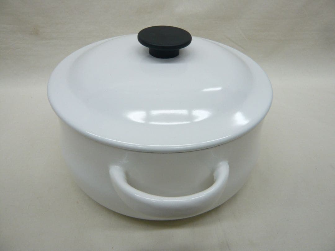 『野田琺瑯 ルーク』深型キャセロール25cm 4.8L 日本製 ガス・IH対応