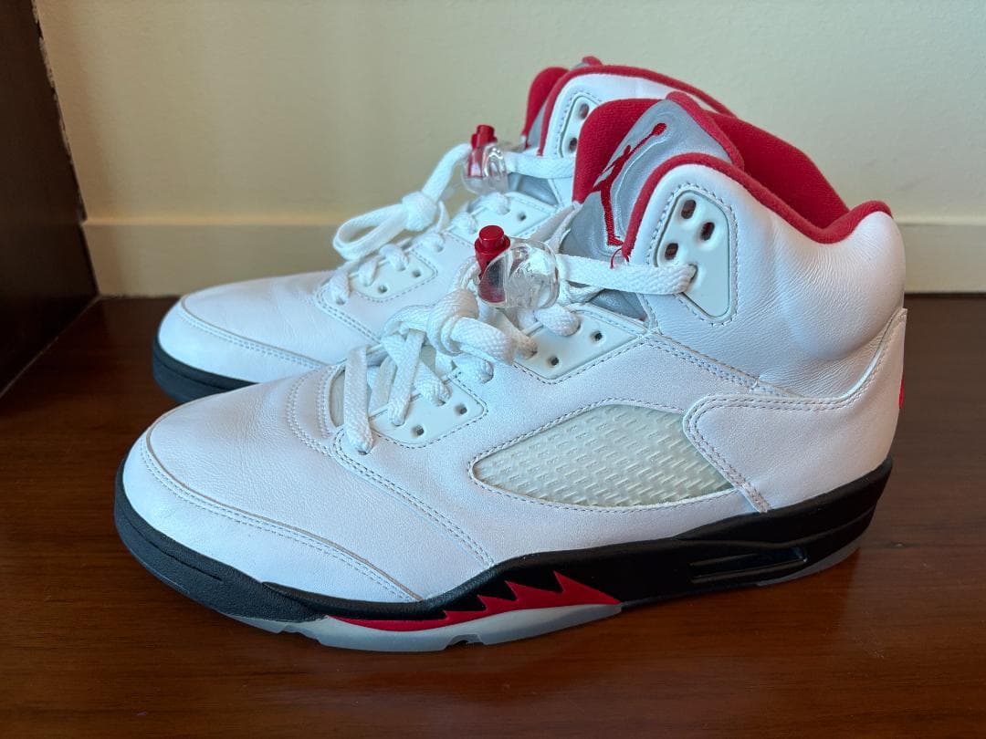 ナイキ エアジョーダン5 レトロ \"ファイアレッド\" 28.5cm