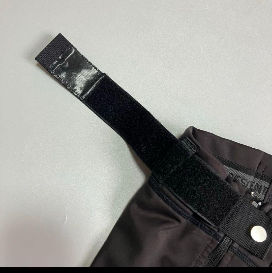 デサント【L】　スキー　レーシング用　ショートパンツ 調整可能ウエスト　黒