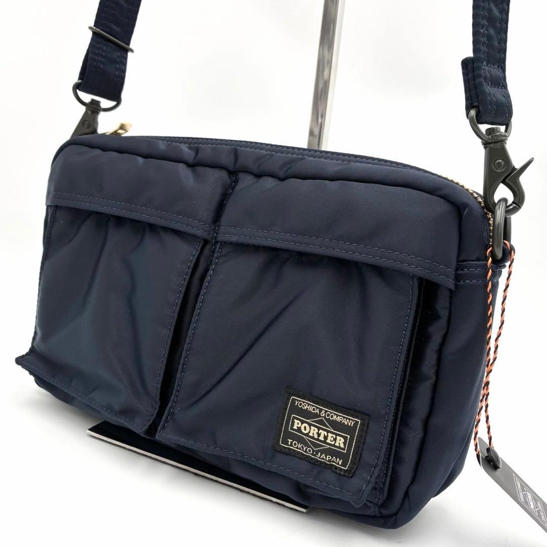 最新型 新品 ポーター タンカー スリングバッグ ショルダーバッグ ネイビー