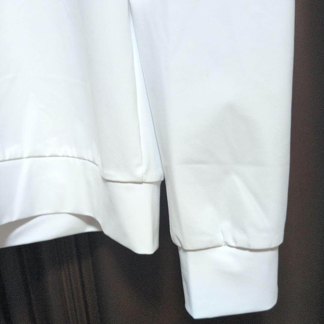 SY32:メンズ:Lサイズ:フルジップ　ストレッチ ジャケット:白