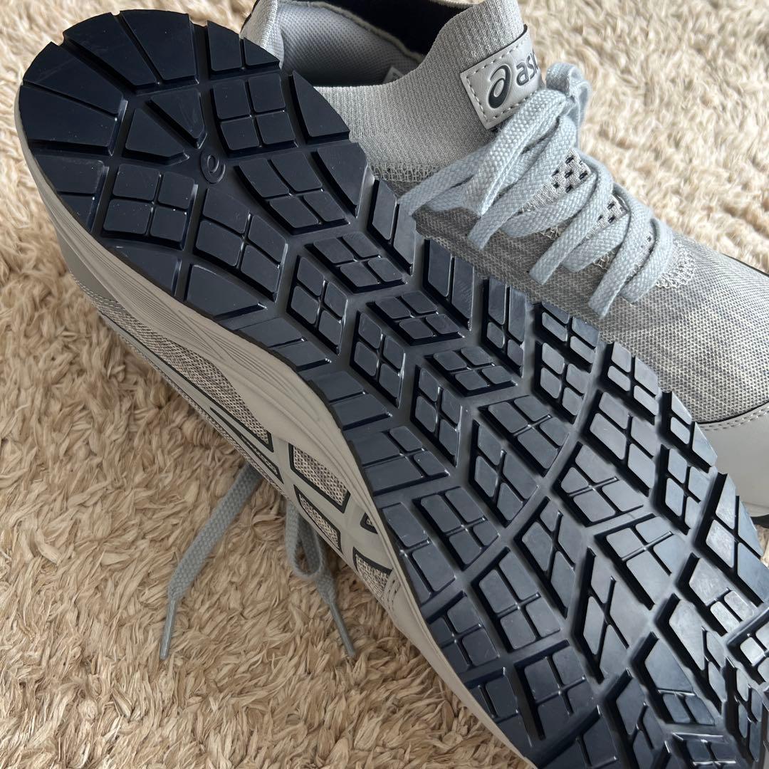 新品アシックス安全靴28cmグレー。